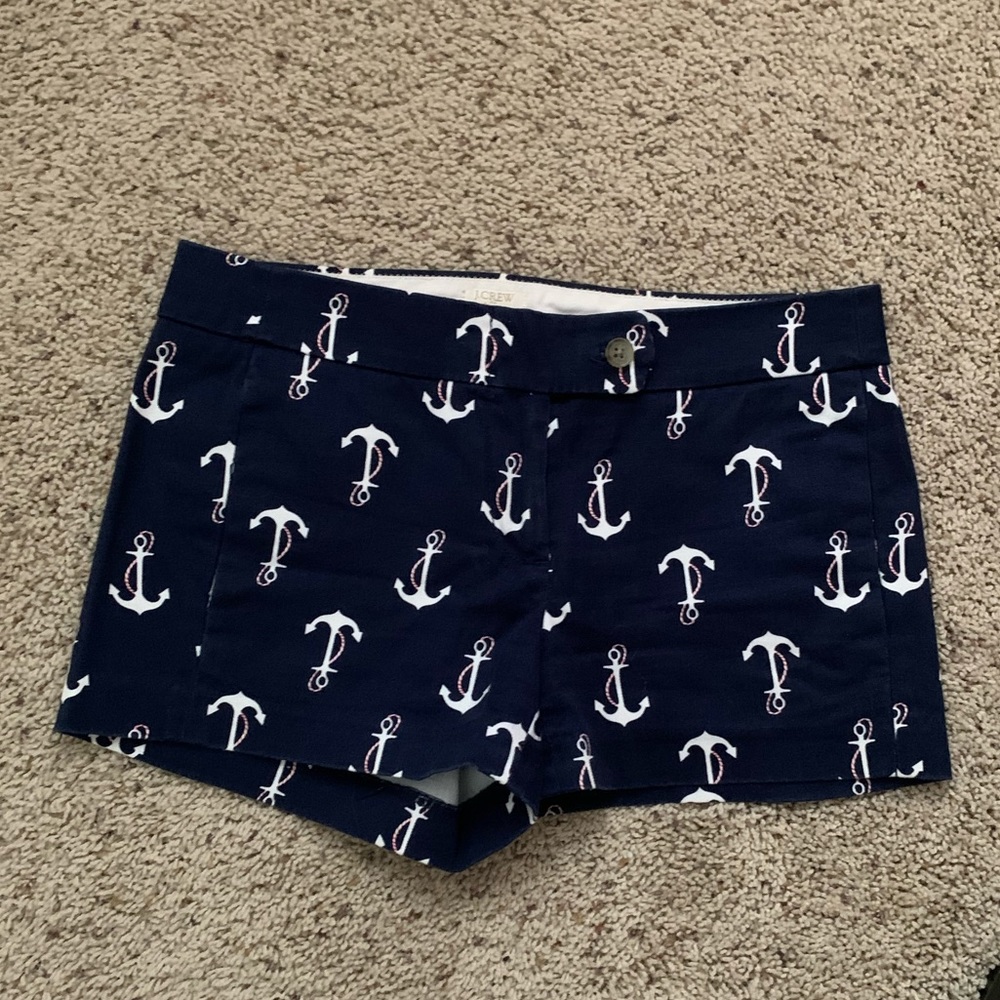 J CREW FACTORY NAVY ANCHOR CHINO 3” INSEAM SIZE 00
